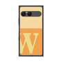プレミアムスクエアケース［ オリジナル - initial two tone - W orange ］