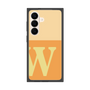 プレミアムスクエアケース［ オリジナル - initial two tone - W orange ］