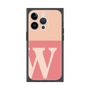プレミアムスクエアケース［ オリジナル - initial two tone - W pink ］