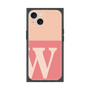 プレミアムスクエアケース［ オリジナル - initial two tone - W pink ］