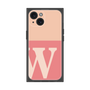 プレミアムスクエアケース［ オリジナル - initial two tone - W pink ］