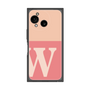 プレミアムスクエアケース［ オリジナル - initial two tone - W pink ］