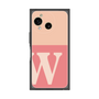 プレミアムスクエアケース［ オリジナル - initial two tone - W pink ］