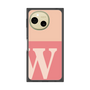 プレミアムスクエアケース［ オリジナル - initial two tone - W pink ］