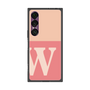 プレミアムスクエアケース［ オリジナル - initial two tone - W pink ］