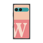 プレミアムスクエアケース［ オリジナル - initial two tone - W pink ］