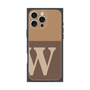 プレミアムスクエアケース［ オリジナル - initial two tone - W brown ］