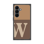 プレミアムスクエアケース［ オリジナル - initial two tone - W brown ］