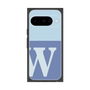 プレミアムスクエアケース［ オリジナル - initial two tone - W blue ］