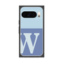 プレミアムスクエアケース［ オリジナル - initial two tone - W blue ］