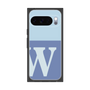 プレミアムスクエアケース［ オリジナル - initial two tone - W blue ］