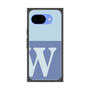 プレミアムスクエアケース［ オリジナル - initial two tone - W blue ］