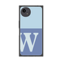 プレミアムスクエアケース［ オリジナル - initial two tone - W blue ］