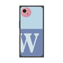 プレミアムスクエアケース［ オリジナル - initial two tone - W blue ］
