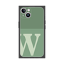プレミアムスクエアケース［ オリジナル - initial two tone - W green ］