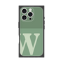 プレミアムスクエアケース［ オリジナル - initial two tone - W green ］