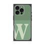 プレミアムスクエアケース［ オリジナル - initial two tone - W green ］