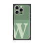 プレミアムスクエアケース［ オリジナル - initial two tone - W green ］