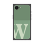 プレミアムスクエアケース［ オリジナル - initial two tone - W green ］