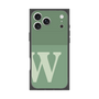 プレミアムスクエアケース［ オリジナル - initial two tone - W green ］