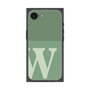 プレミアムスクエアケース［ オリジナル - initial two tone - W green ］