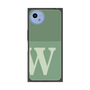 プレミアムスクエアケース［ オリジナル - initial two tone - W green ］
