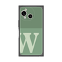 プレミアムスクエアケース［ オリジナル - initial two tone - W green ］
