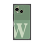 プレミアムスクエアケース［ オリジナル - initial two tone - W green ］