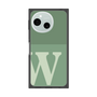 プレミアムスクエアケース［ オリジナル - initial two tone - W green ］