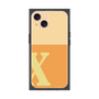 プレミアムスクエアケース［ オリジナル - initial two tone - X orange ］