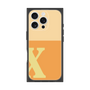 プレミアムスクエアケース［ オリジナル - initial two tone - X orange ］
