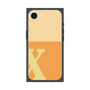 プレミアムスクエアケース［ オリジナル - initial two tone - X orange ］