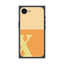 プレミアムスクエアケース［ オリジナル - initial two tone - X orange ］