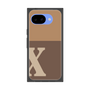 プレミアムスクエアケース［ オリジナル - initial two tone - X brown ］