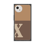 プレミアムスクエアケース［ オリジナル - initial two tone - X brown ］