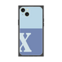 プレミアムスクエアケース［ オリジナル - initial two tone - X blue ］