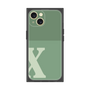 プレミアムスクエアケース［ オリジナル - initial two tone - X green ］