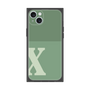 プレミアムスクエアケース［ オリジナル - initial two tone - X green ］