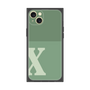 プレミアムスクエアケース［ オリジナル - initial two tone - X green ］