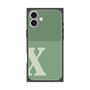 プレミアムスクエアケース［ オリジナル - initial two tone - X green ］