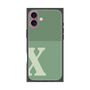 プレミアムスクエアケース［ オリジナル - initial two tone - X green ］