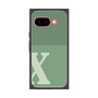 プレミアムスクエアケース［ オリジナル - initial two tone - X green ］
