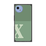プレミアムスクエアケース［ オリジナル - initial two tone - X green ］