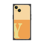 プレミアムスクエアケース［ オリジナル - initial two tone - Y orange ］