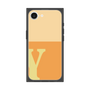 プレミアムスクエアケース［ オリジナル - initial two tone - Y orange ］