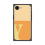 プレミアムスクエアケース［ オリジナル - initial two tone - Y orange ］