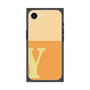 プレミアムスクエアケース［ オリジナル - initial two tone - Y orange ］