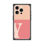 プレミアムスクエアケース［ オリジナル - initial two tone - Y pink ］