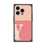 プレミアムスクエアケース［ オリジナル - initial two tone - Y pink ］