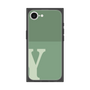 プレミアムスクエアケース［ オリジナル - initial two tone - Y green ］